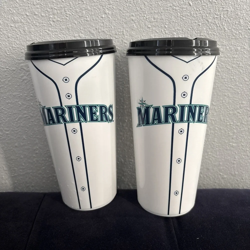 (2) 2026 Seattle Mariners 50 Seasons MLB Concessions Soda Beverage Cups & Lids
